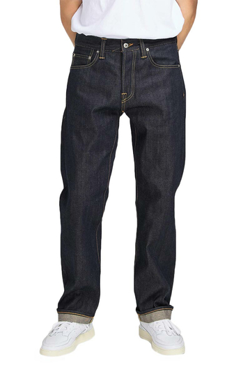 EDWIN ED-39 regular loose jeans rainbow selvage unwashed blue