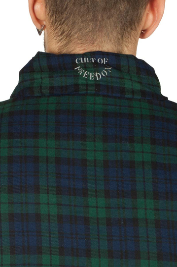 Globe Splicer καρό μπουφάν argon blue