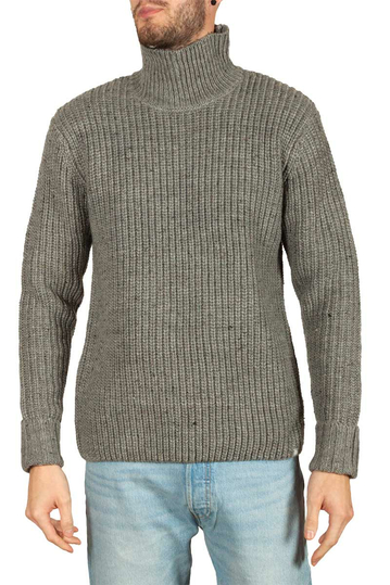 Minimum Bille turtleneck jumper grey melange