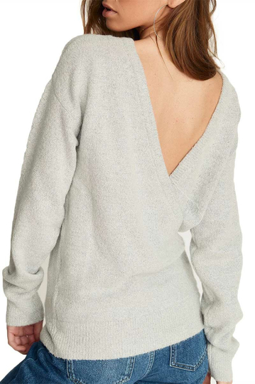 Rut & Circle Marie glitter sweater light grey