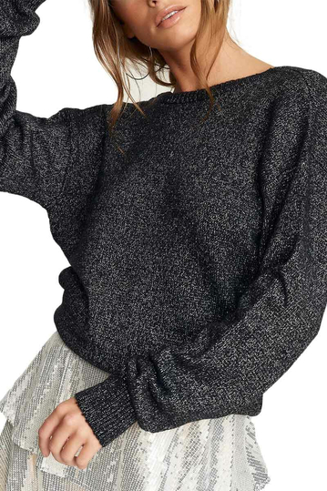 Rut & Circle Marie glitter sweater black