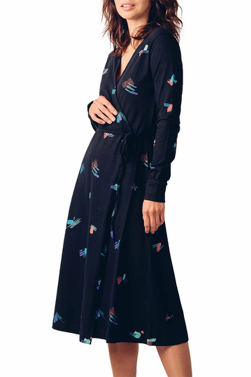 Skunkfunk Argia organic cotton wrap dress