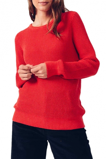 Skunkfunk Iradi organic cotton sweater red
