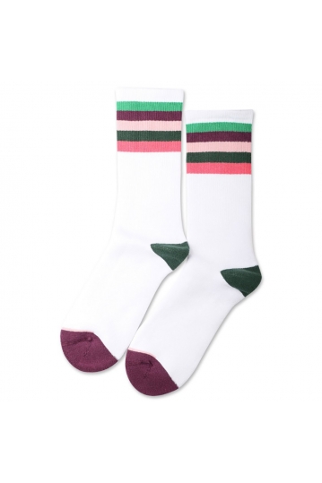 Democratique socks athletic classic striped pattern