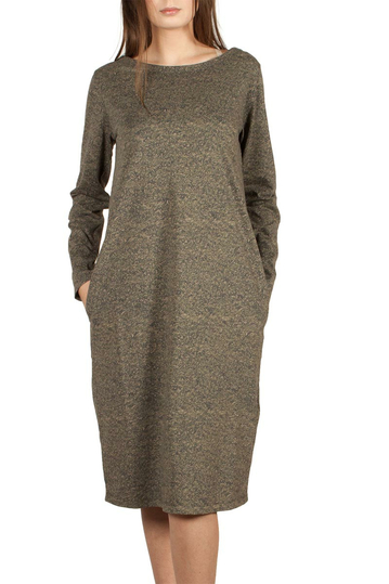 Skunkfunk Aras recycled cotton dress with V-back