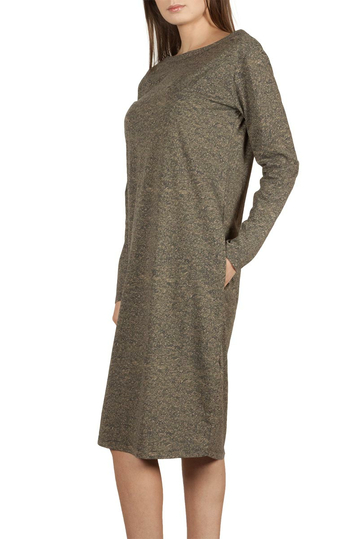 Skunkfunk Aras recycled cotton dress with V-back