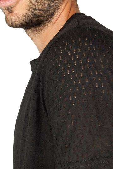 Bigbong t-shirt μαύρο με τρύπες