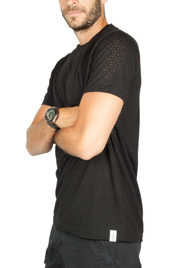 Bigbong t-shirt μαύρο με τρύπες