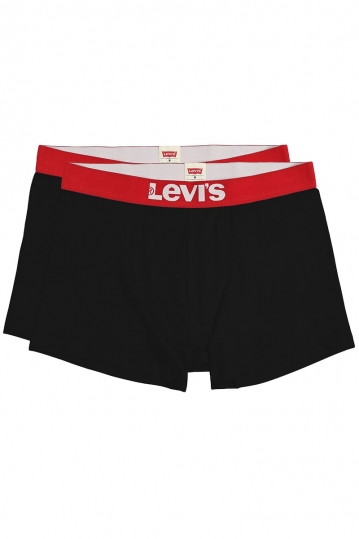 Levi's® boxer brief 2-pack black-red
