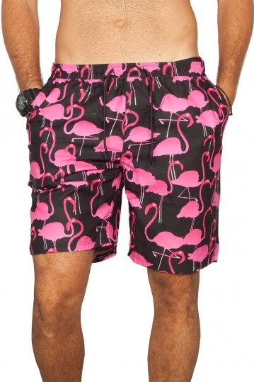 Lousy Livin beach shorts Flamingo