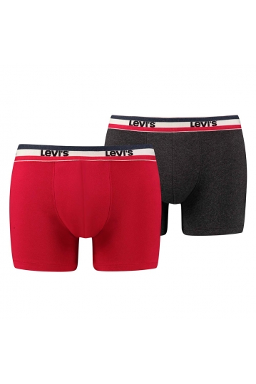 Levi's® sportswear logo boxer 2-pack red-black