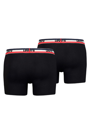 Levi's® sportswear logo boxer 2-pack black