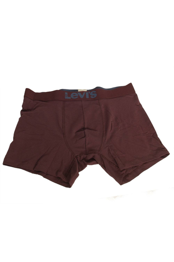 Levi's® solid basic boxer bordeaux-blue 2-pack