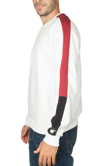 Bigbong φούτερ λευκό με ρίγα στο πλάι