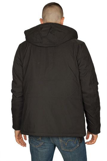 Biston μπουφάν μαύρο με κουκούλα