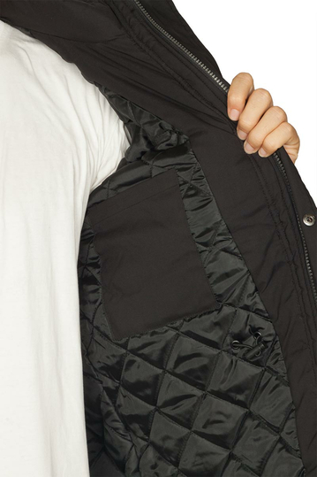 Biston μπουφάν μαύρο με κουκούλα