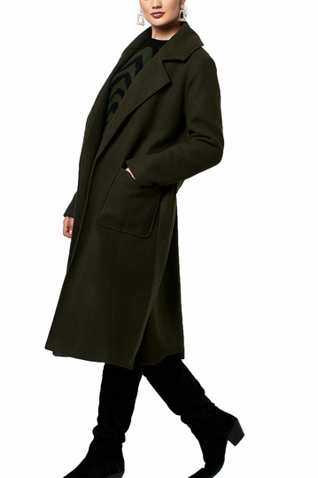 Rut and Circle coat army green - Tilda