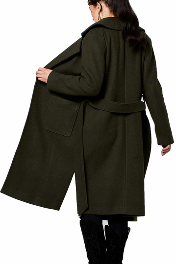 Rut and Circle coat army green - Tilda