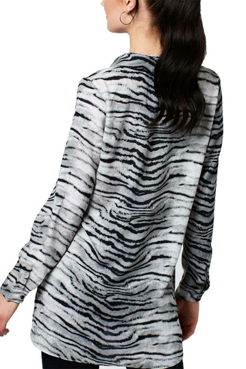 Rut & Circle Mary oversize shirt grey tiger