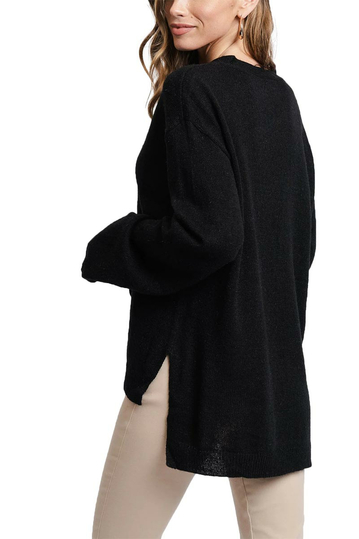 Rut & Circle Emelie V-neck knit black