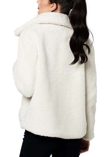 Rut and Circle teddy jacket off white - Tea