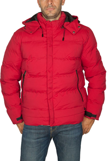 Splendid puffer μπουφάν κόκκινο με κουκούλα