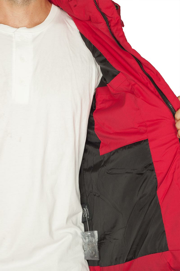 Splendid puffer μπουφάν κόκκινο με κουκούλα