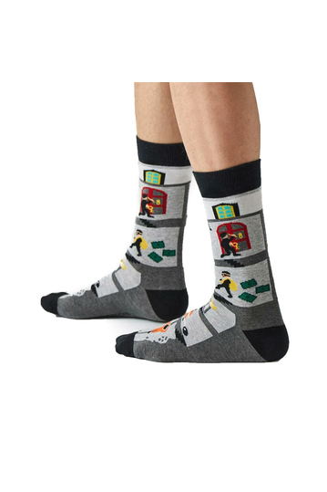 Besocks® BeThief organic cotton socks grey
