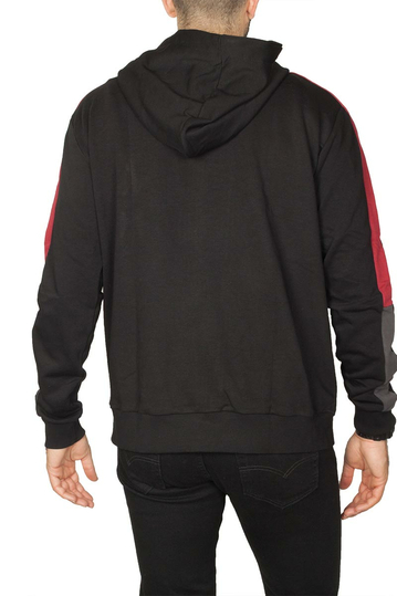 Bigbong φούτερ ζακέτα μαύρη με κουκούλα