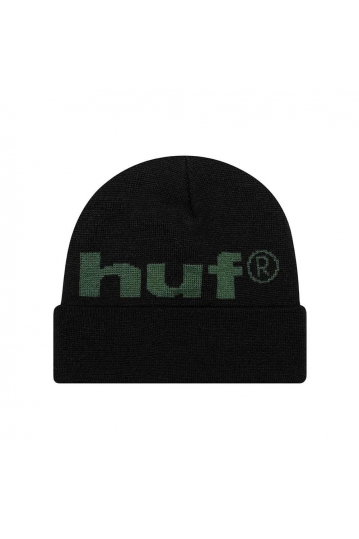 Huf 98 Logo σκούφος μαύρος