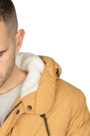 Splendid ανδρικό παρκά με κουκούλα - ώχρα