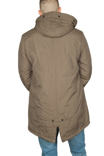 Splendid ανδρικό παρκά με κουκούλα - γκριζοκαφέ (fango)