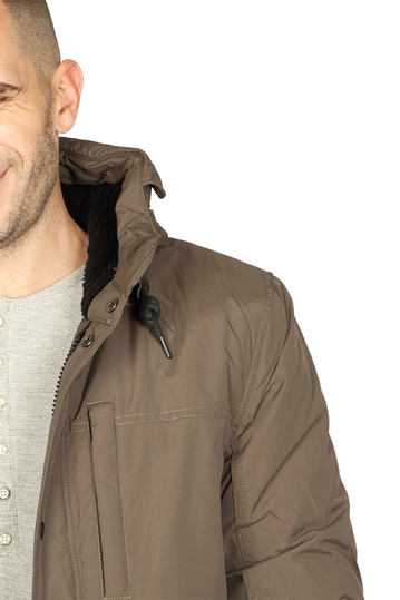 Splendid ανδρικό παρκά με κουκούλα - γκριζοκαφέ (fango)