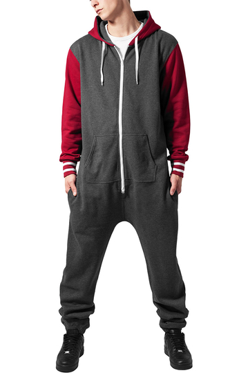 Urban Classics men's onesie charcoal