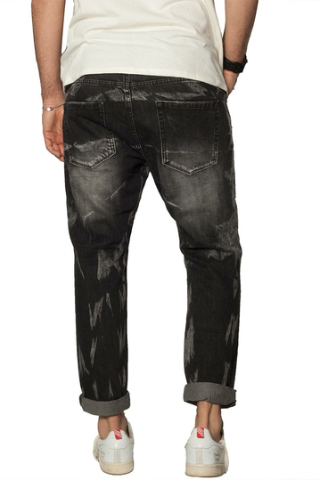 Ανδρικό slim fit jeans με σκισίματα