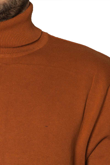 Brave Soul ανδρικό πουλόβερ ζιβάγκο κάμελ