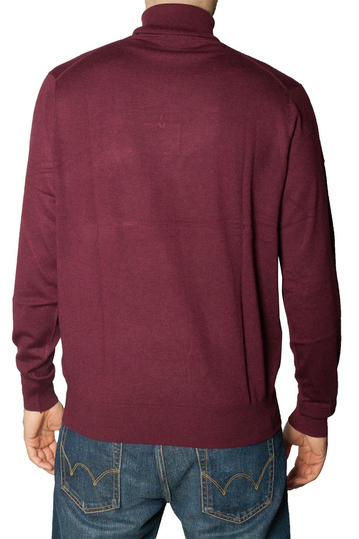 Ανδρικό πουλόβερ ζιβάγκο μπορντό