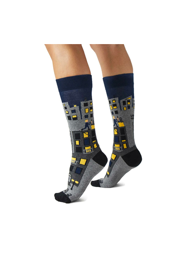 Besocks® BeMidnight organic cotton socks grey