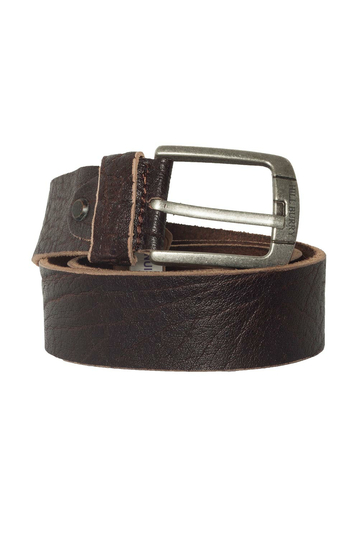 Hill Burry men's leather belt dark brown