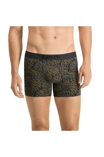 Levi's® Monstera leaf aop boxer brief 2-pack black