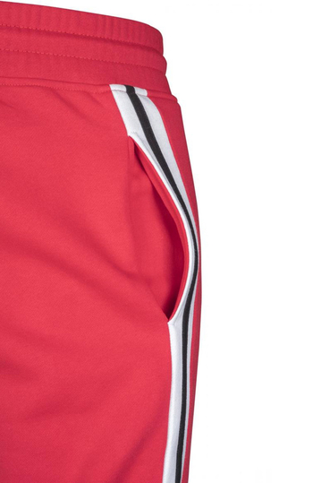 Urban Classics φόρμα παντελόνι κόκκινο με ρίγα