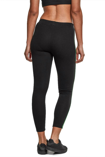 Urban Classics leggings black with side stripe