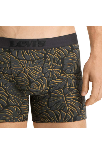 Levi's® Monstera leaf aop boxer brief 2-pack black