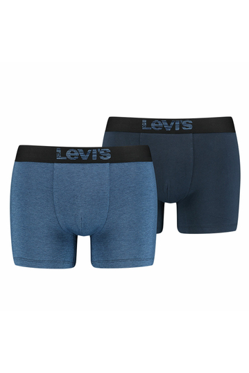 Levi's® optical illusion boxer brief 2-pack blue