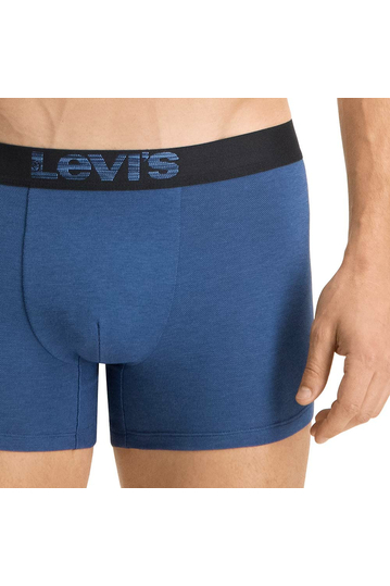 Levi's® optical illusion boxer brief 2-pack blue