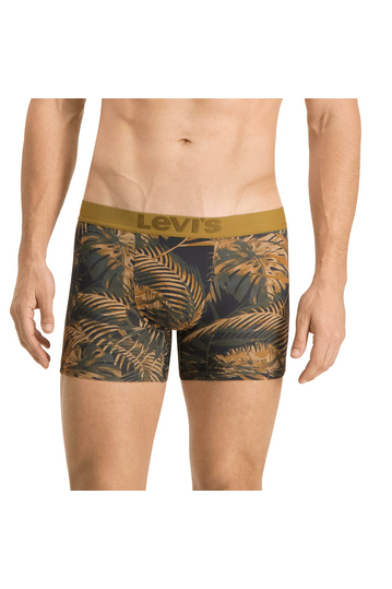 Levi's® tropical fern boxer brief 2-pack black