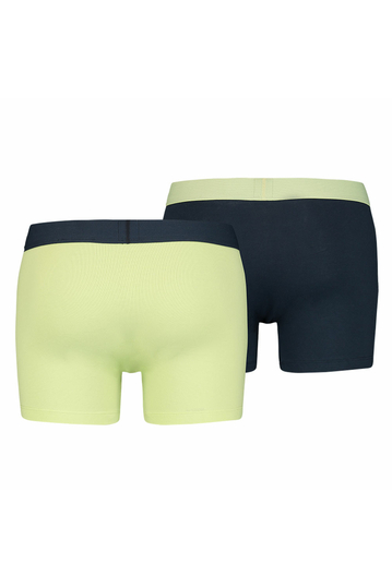 Levi's® solid basic boxer brief 2-pack lime