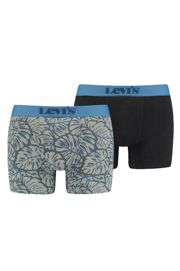 Levi's® Monstera leaf aop boxer brief 2-pack blue