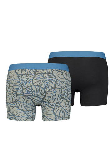 Levi's® Monstera leaf aop boxer brief 2-pack blue