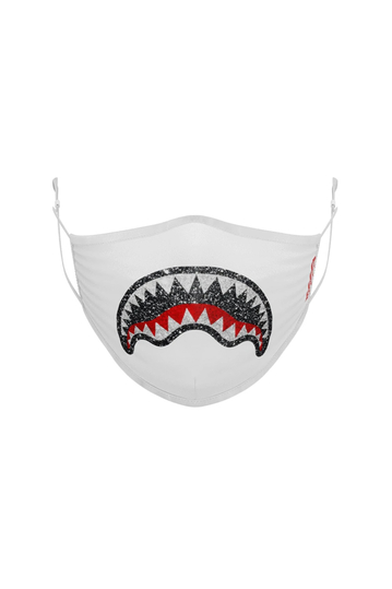 Sprayground Trinity Shark polyester mask white